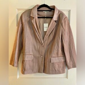NWT Metallic Rose Gold Blazer